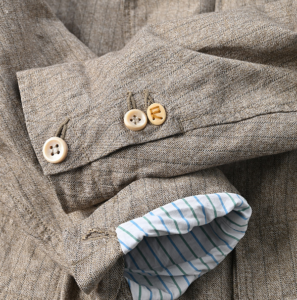 Yorimoku Cotton Tweed Blazer Detail