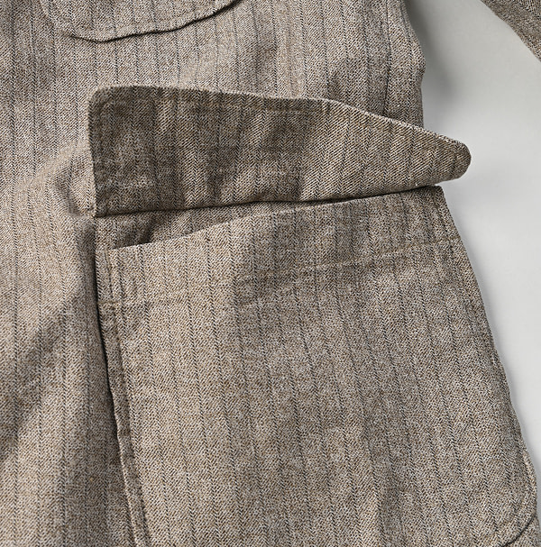 Yorimoku Cotton Tweed Blazer Detail