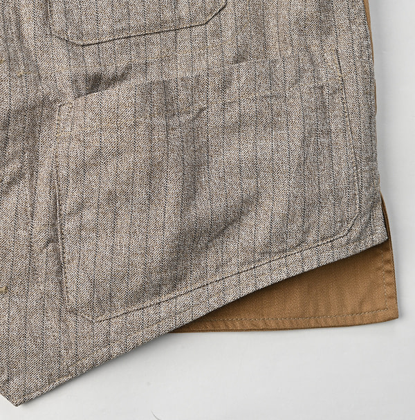 Yorimoku Cotton Tweed 908 Vest Detail