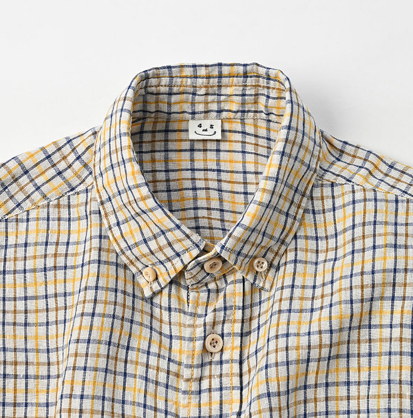 Indian Linen 908 Loafer Button Down Shirt Detail