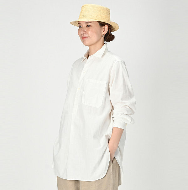 Khadi OX 908 Grandpa Pull Shirt Female Model