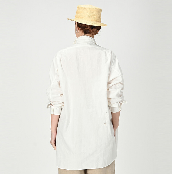 Khadi OX 908 Grandpa Pull Shirt Female Model