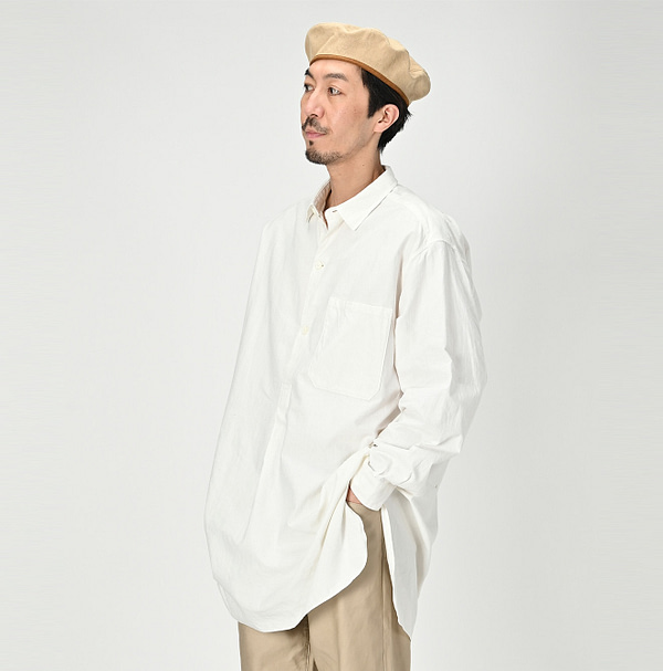 Khadi OX 908 Grandpa Pull Shirt Male Model