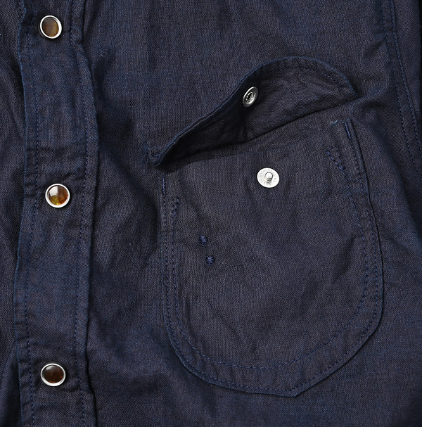 Indigo 504 OX 908 Eastern Shirt Detail