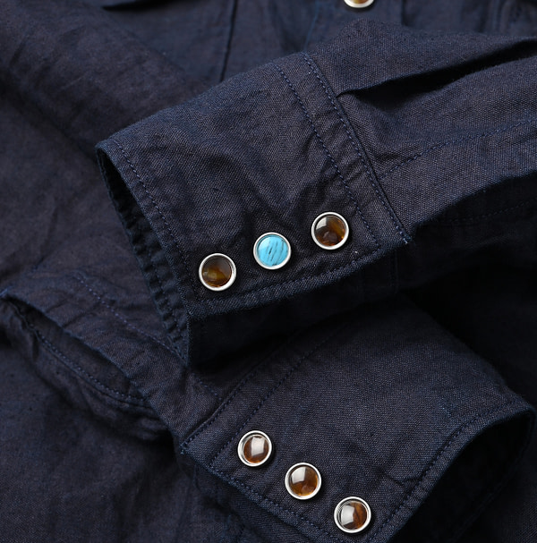 Indigo 504 OX 908 Eastern Shirt Detail