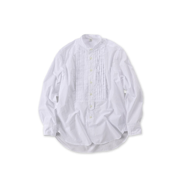 Batiste Pintuck 908 Stand Shirt White