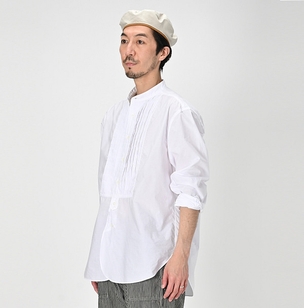 Batiste Pintuck 908 Stand Shirt Male Model