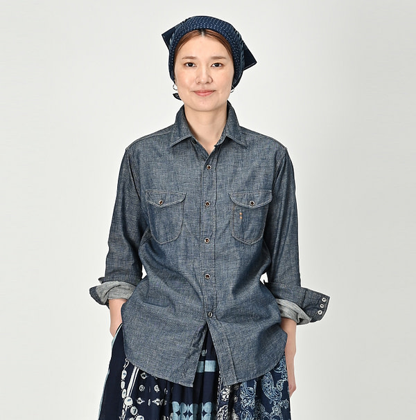 Dungaree Denim 908 Eastern Shirt Nou Female Model