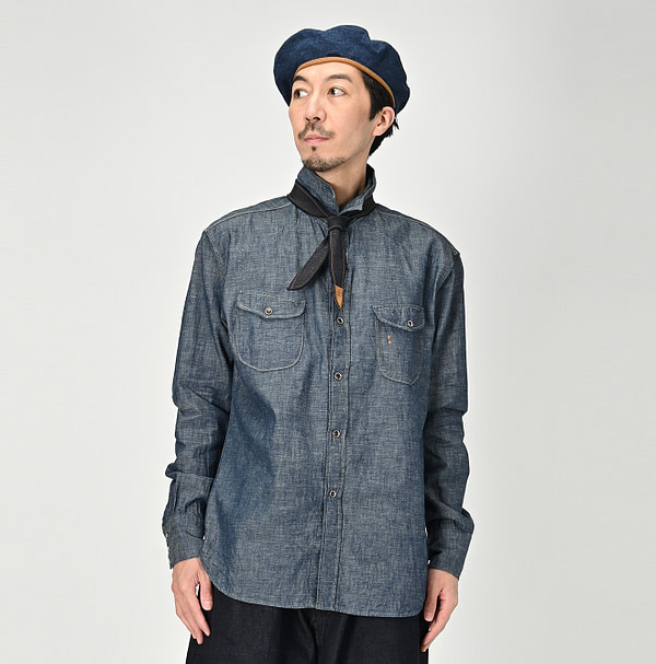 Dungaree Denim 908 Eastern Shirt Nou Male Model