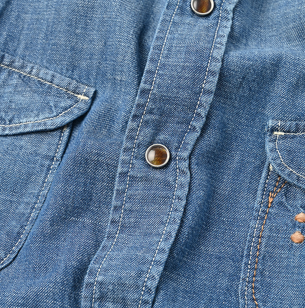 Dungaree Denim 908 Eastern Shirt Jyu Detail