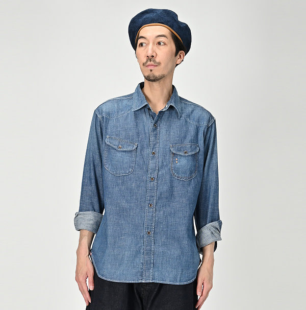 Dungaree Denim 908 Eastern Shirt Jyu Male Model