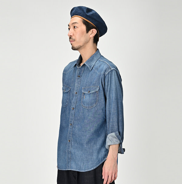 Dungaree Denim 908 Eastern Shirt Jyu Male Model