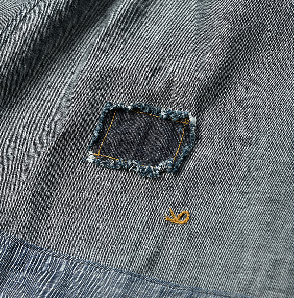 Mugihiko Denim Lehua Blouse Nou Detail