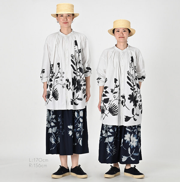 Sumie Flower Print Blouse Female Models