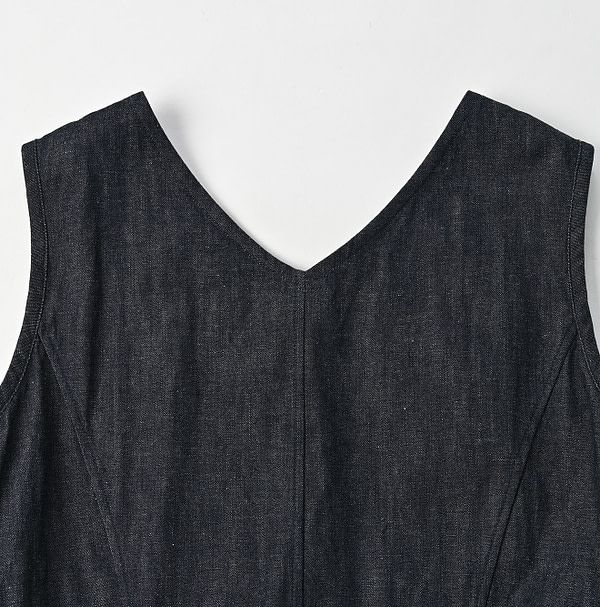 Mugihiko Denim Petti Dress Nou Detail