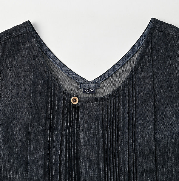 Mugihiko Denim Petti Dress Nou Detail