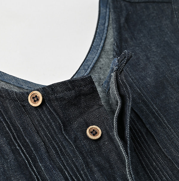 Mugihiko Denim Petti Dress Nou Detail