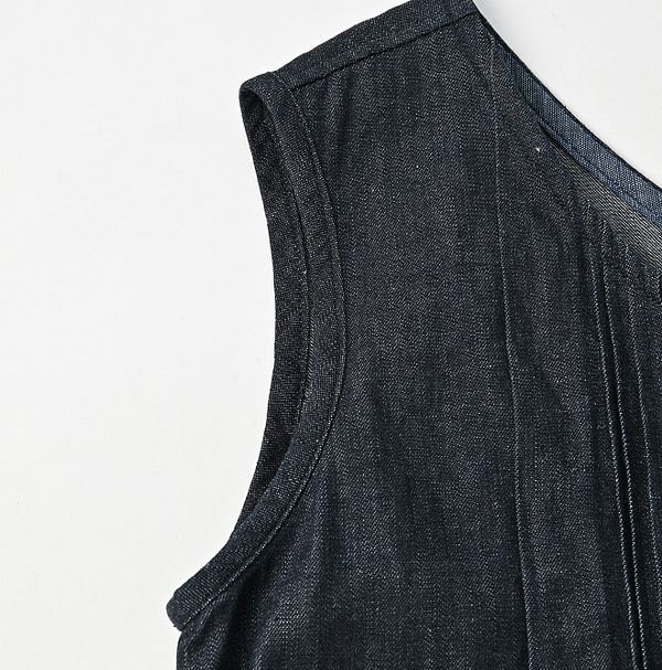 Mugihiko Denim Petti Dress Nou Detail