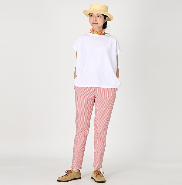 OX Stretch Easy Slim Pants Female Model