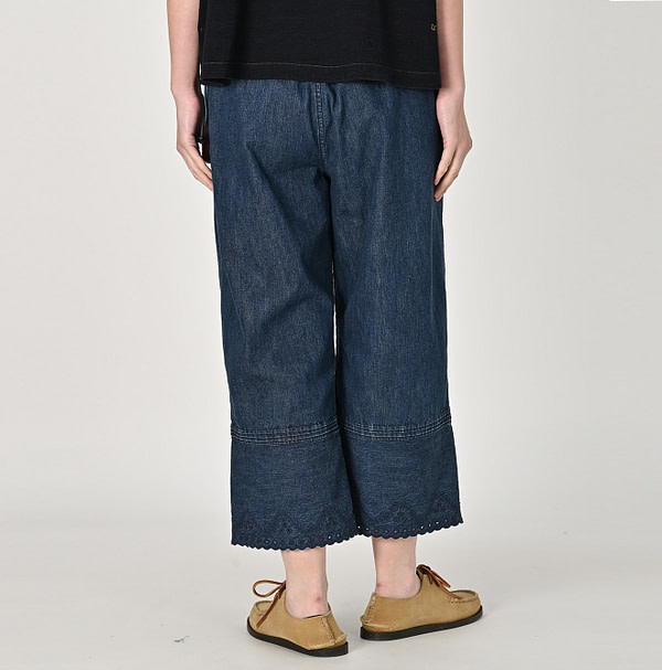 Mugihiko Denim Petti Pants Jyu Female Model