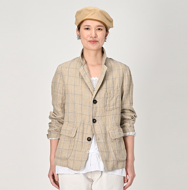 Linen Tweed 908 Blazer Female Model