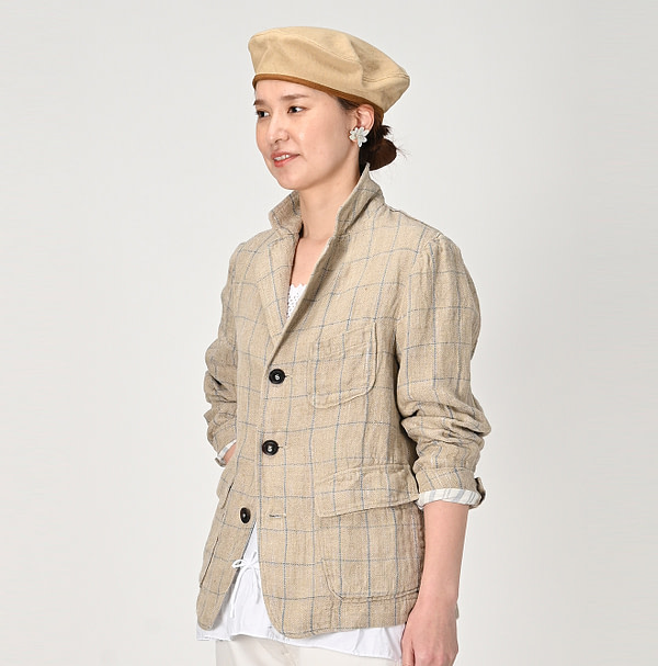 Linen Tweed 908 Blazer Female Model