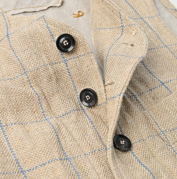 Linen Tweed 908 Vest Detail