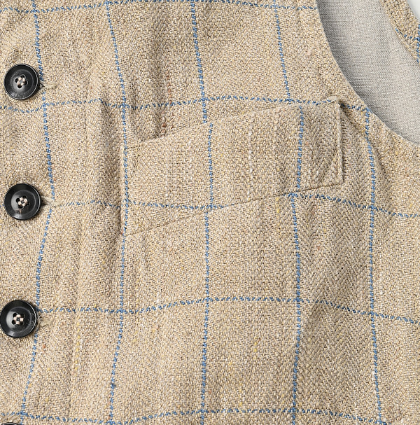 Linen Tweed 908 Vest Detail