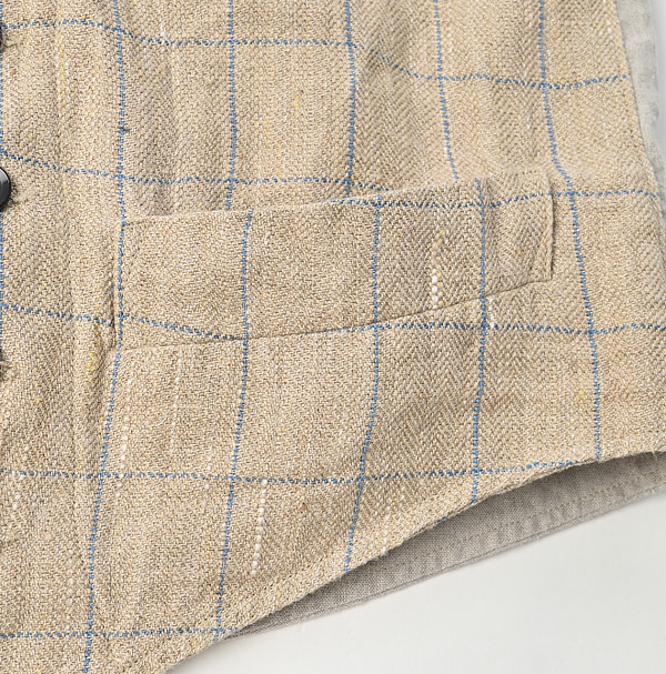 Linen Tweed 908 Vest Detail