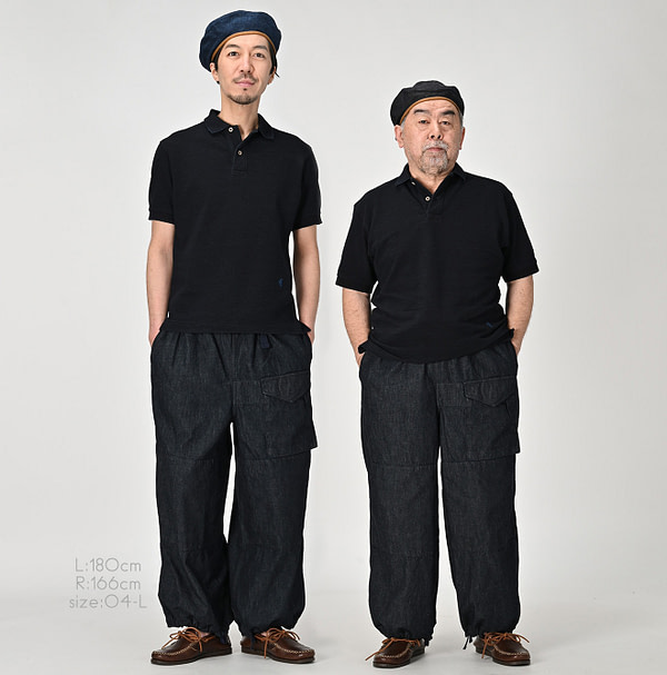 Mugihiko Denim 908 Tent Pants Male Models