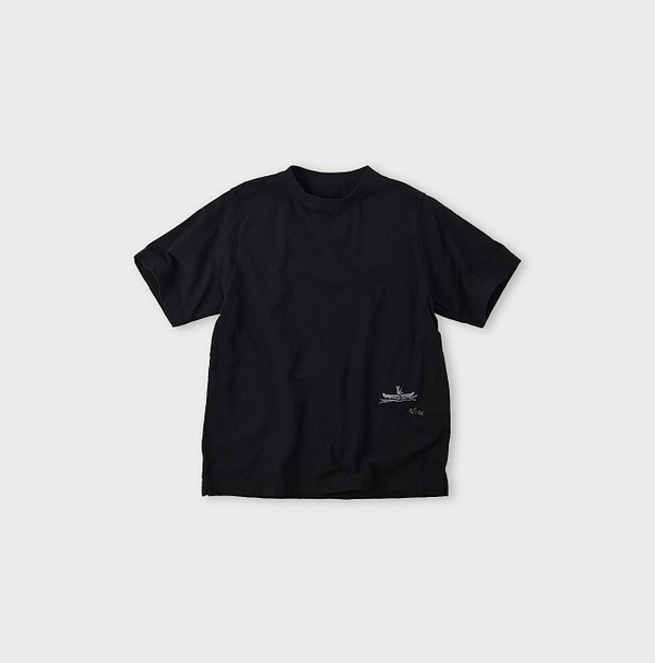 Iron Embroidery Konokki-kun 908 T-shirt Black