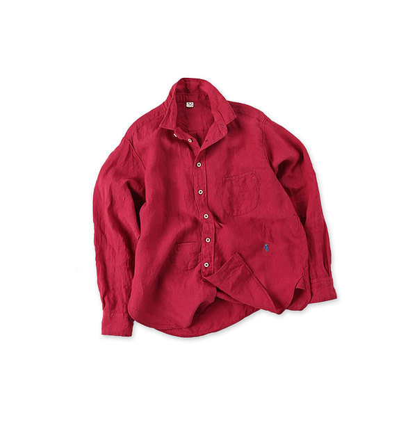 Indian Linen Chambray 908 Petite Collar Ocean Shirt