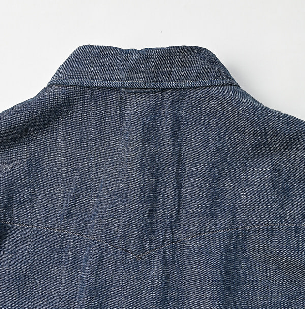 Indigo Dungaree Denim 908 Eastern Shirt Nou Detail