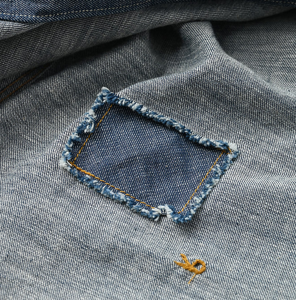 Indigo Dungaree Denim 908 Eastern Shirt Nou Detail