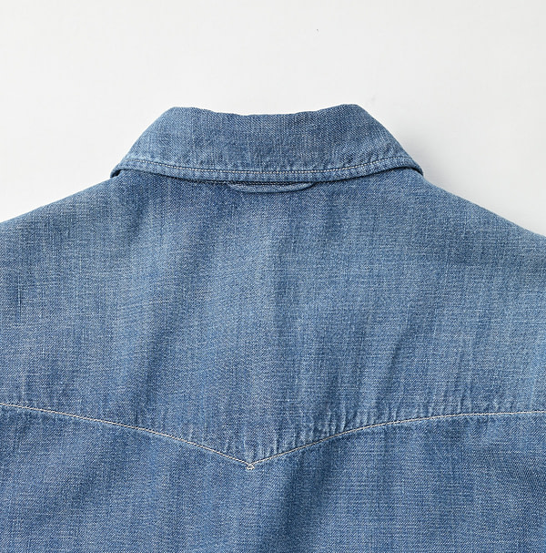 Indigo Dungaree Denim 908 Eastern Shirt Zyu Detail