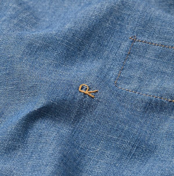 Indigo Dungaree Denim 908 Eastern Shirt Zyu Detail