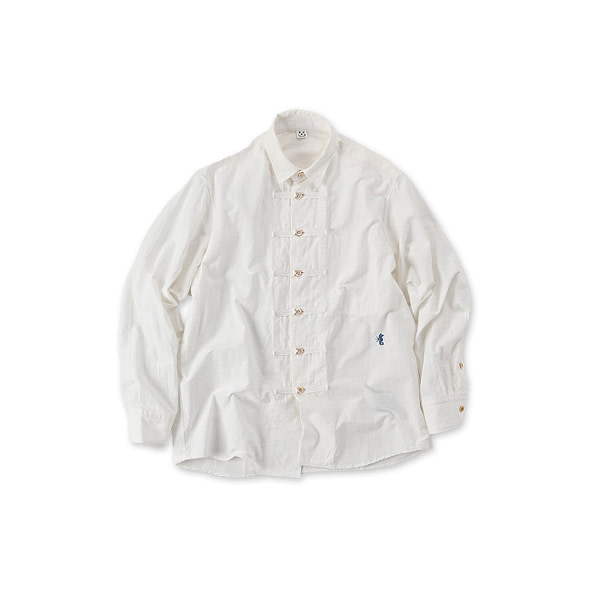 Indian Khadi 908 OX 8-knot Shirt White