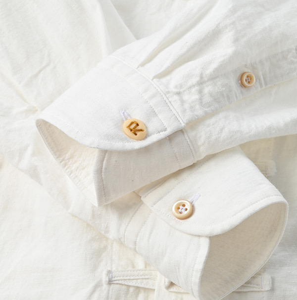 Indian Khadi 908 OX 8-knot Shirt Detail