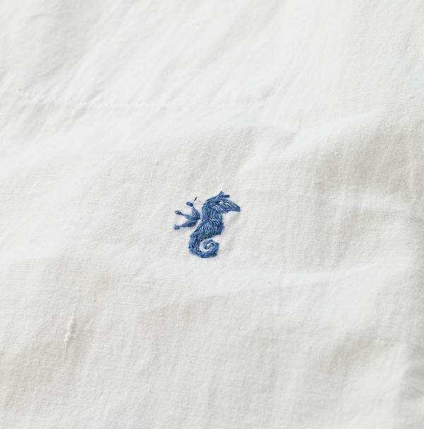 Indian Khadi 908 OX 8-knot Shirt Detail