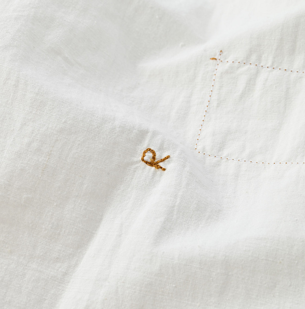 Indian Khadi 908 OX 8-knot Shirt Detail