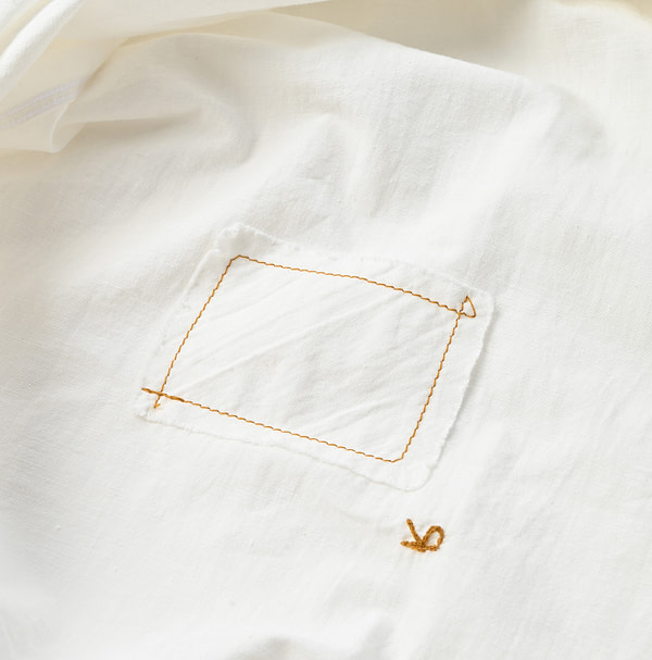 Indian Khadi 908 OX 8-knot Shirt Detail