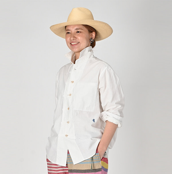 Indian Khadi 908 OX 8-knot Shirt Female Model