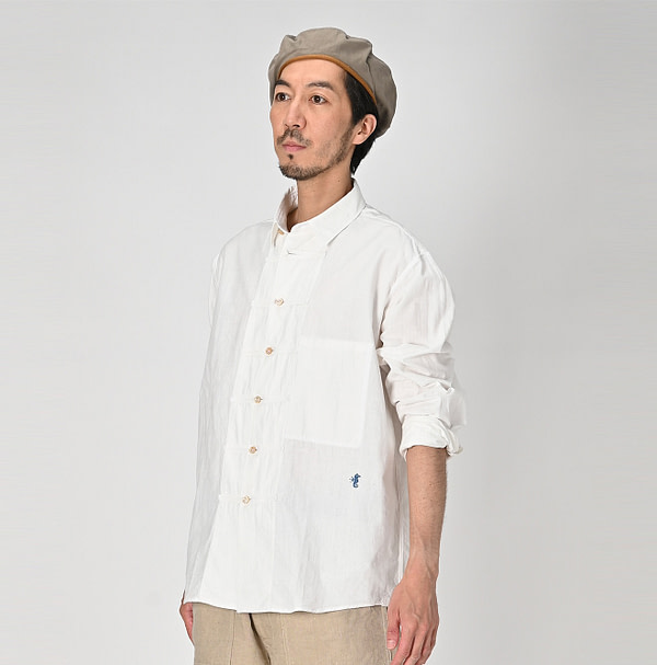 Indian Khadi 908 OX 8-knot Shirt Male Model