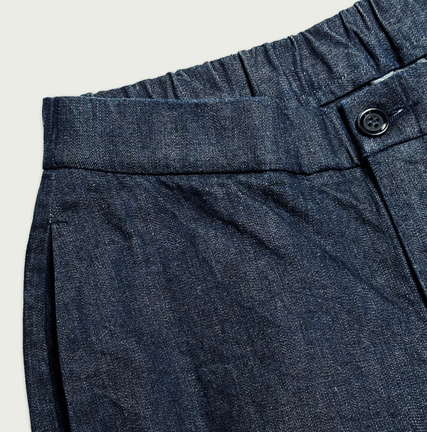 Mugihiko Straight Denim Easy Slim Pants Nou Detail