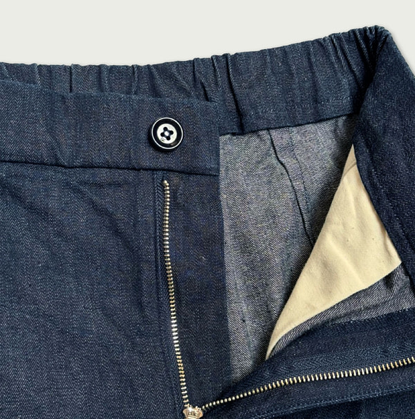 Mugihiko Straight Denim Easy Slim Pants Nou Detail