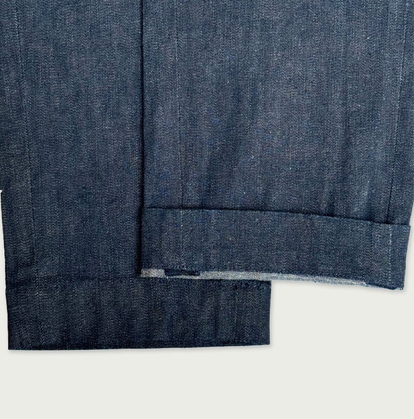 Mugihiko Straight Denim Easy Slim Pants Nou Detail