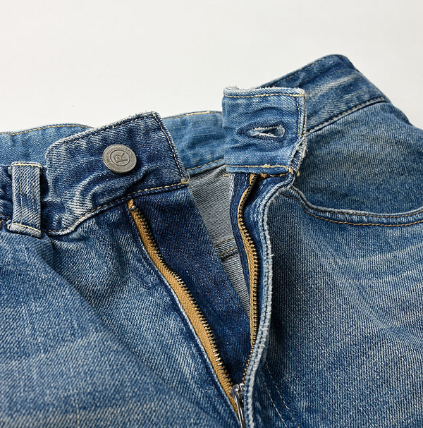 Rye Mugi Denim Stretch New Momohime Distressed Detail