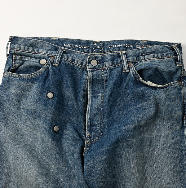 Rye Mugi Denim Cross Over Pants Zyu Detail