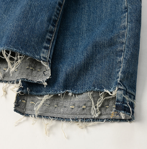 Rye Mugi Denim Cross Over Pants Zyu Detail