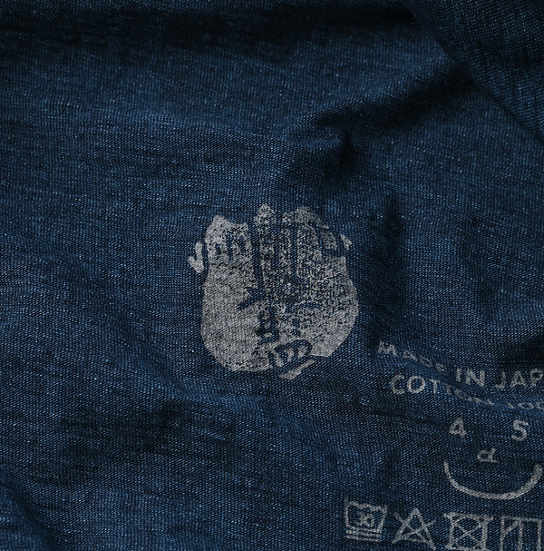 Indigo Tenjiku 908 45 Star T-shirt Detail